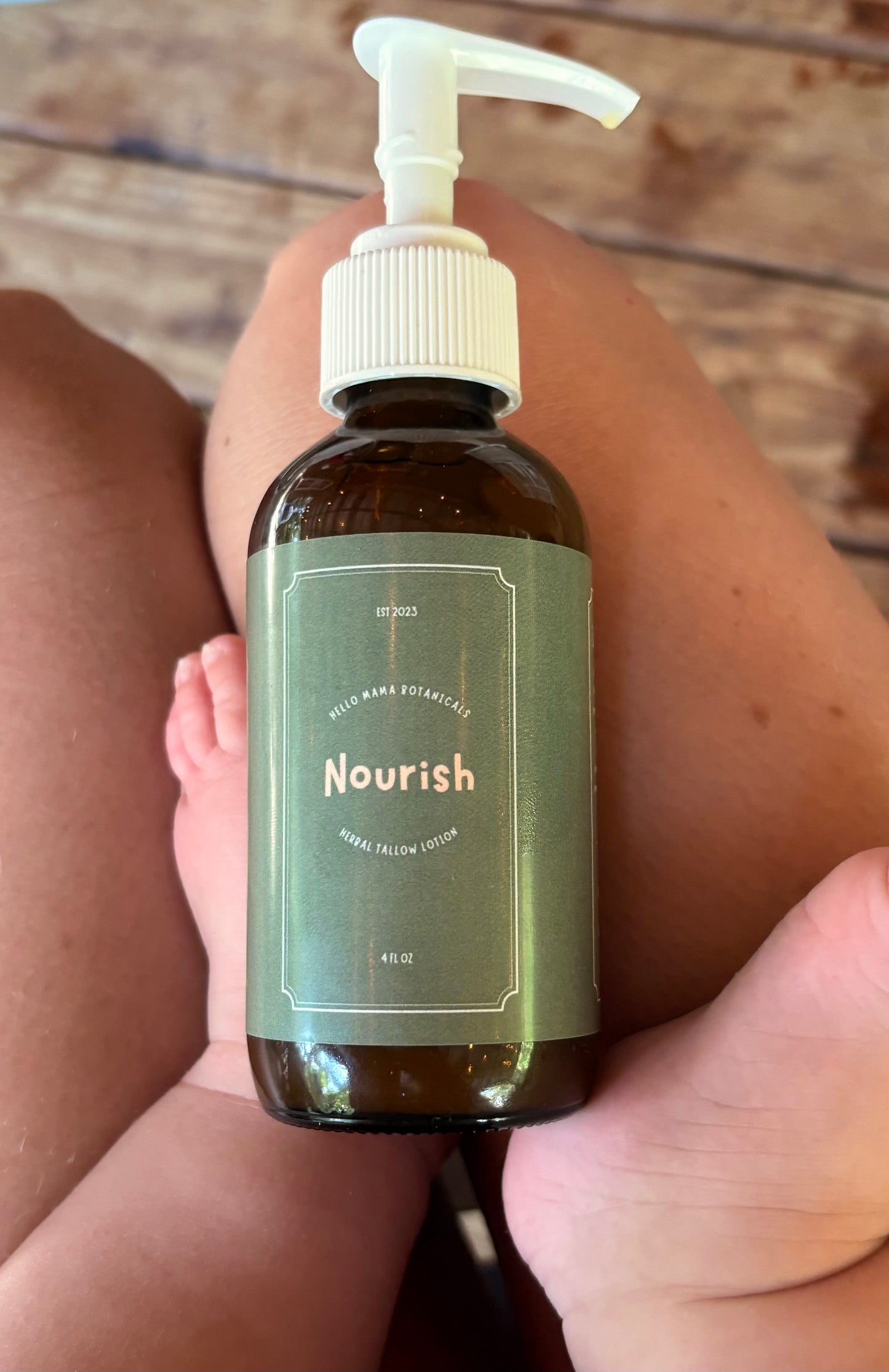 NOURISH, herb infused tallow lotion