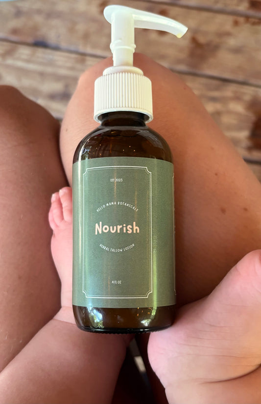 NOURISH, herb infused tallow lotion