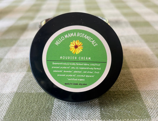NOURISH, herb infused tallow lotion